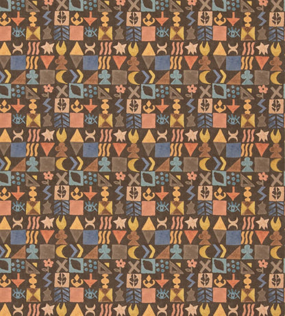 Potato Print Fabric by GP & J Baker Chocolate