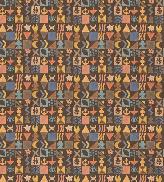 Potato Print Fabric by GP & J Baker Chocolate