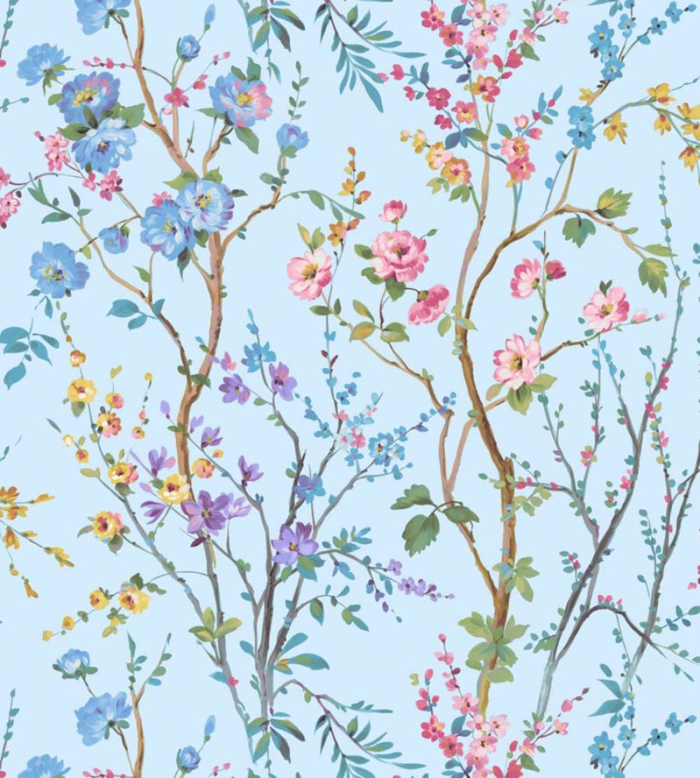 Potpourri Wallpaper by Scalamandre Bluebell