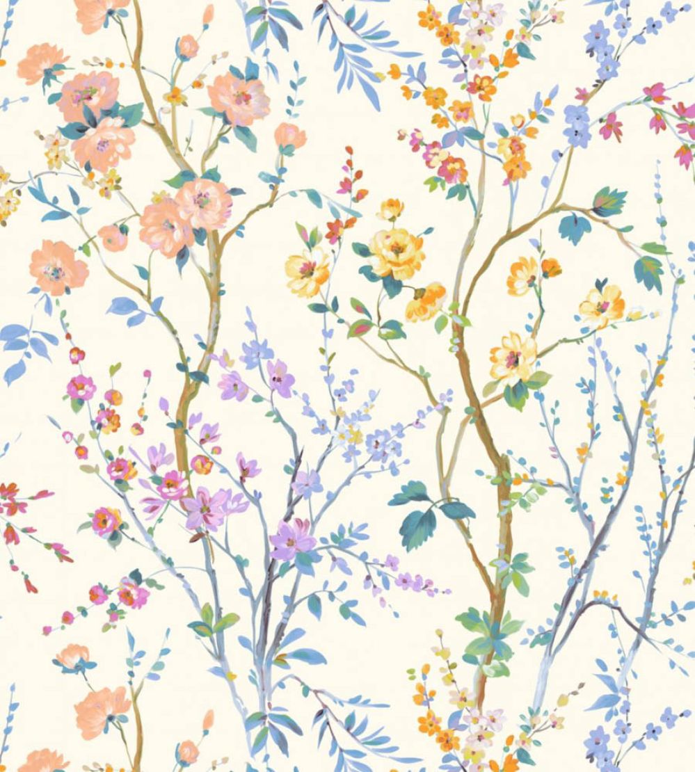 Potpourri Wallpaper by Scalamandre Peach Marigold