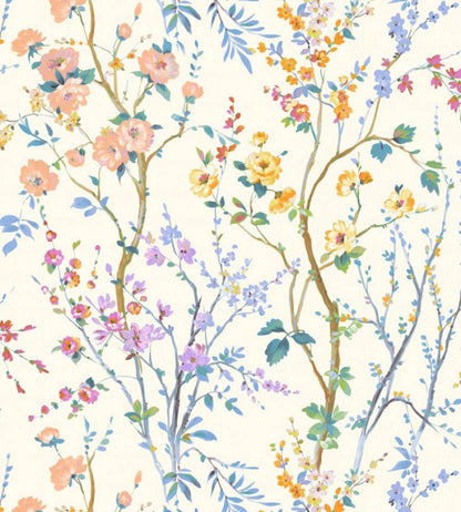 Potpourri Wallpaper by Scalamandre Peach Marigold