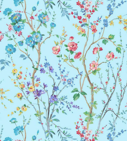 Potpourri Wallpaper by Scalamandre Turquoise