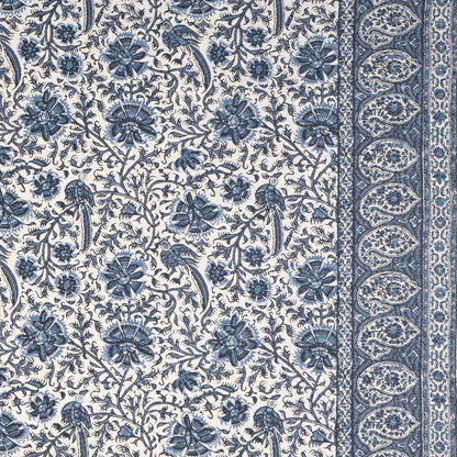 Poupak Stone Blue fabric by Lisa Fine Textiles