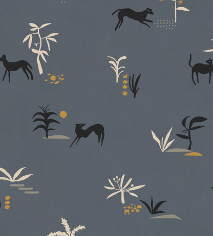 Prehistoric Creatures Wallpaper by Tres Tintas Blue