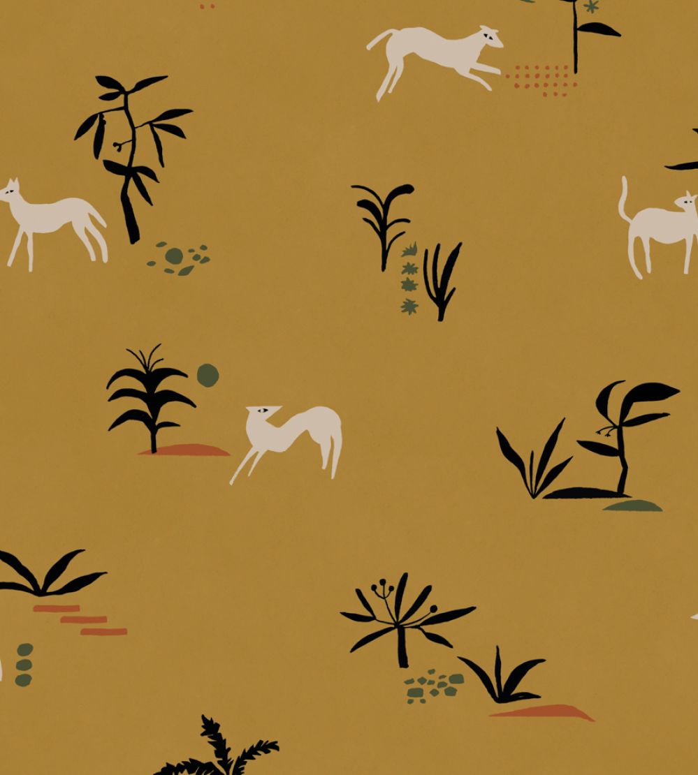 Prehistoric Creatures Wallpaper by Tres Tintas Ocher