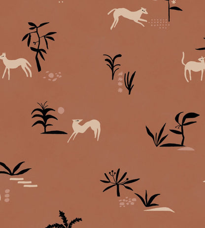 Prehistoric Creatures Wallpaper by Tres Tintas Red