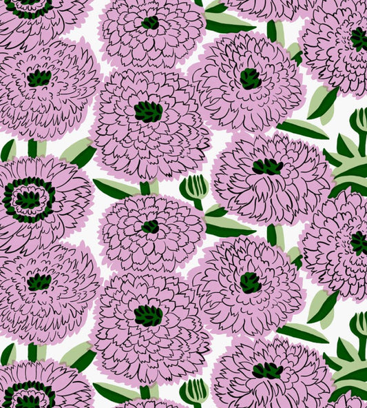 Primavera Wallpaper by Marimekko Pink