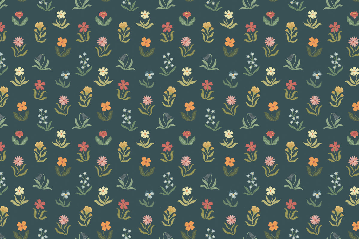 Primrose Dark mural by Hovia