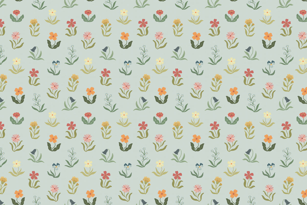 Primrose Blue mural by Hovia