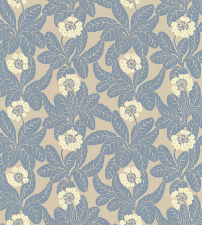 Primula Wallpaper by Langelid Von Bromssen Faded Denim