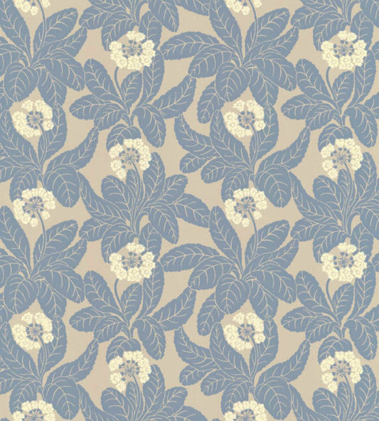 Primula Wallpaper by Langelid Von Bromssen Faded Denim