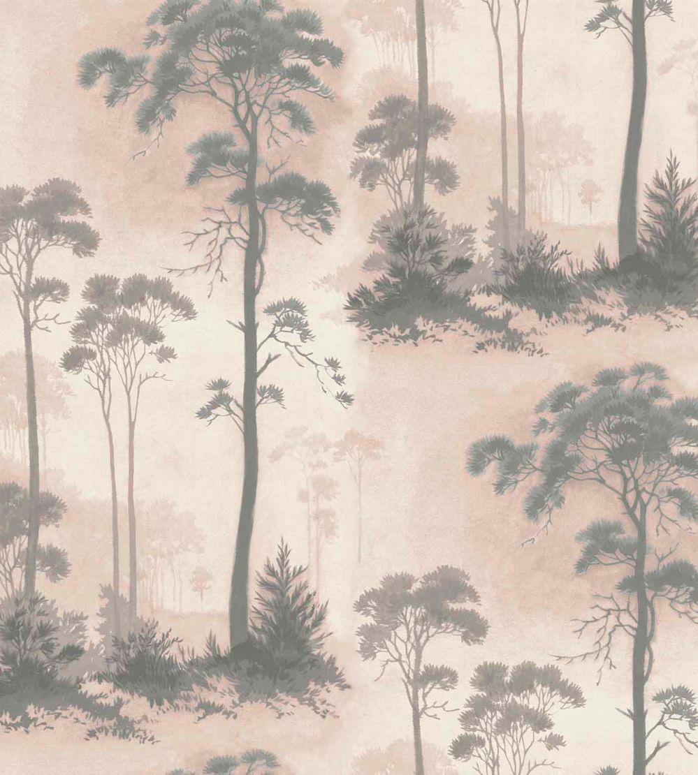 Prior Park Wallpaper by 1838 Wallcoverings Pink