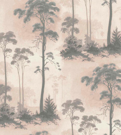 Prior Park Wallpaper by 1838 Wallcoverings Pink