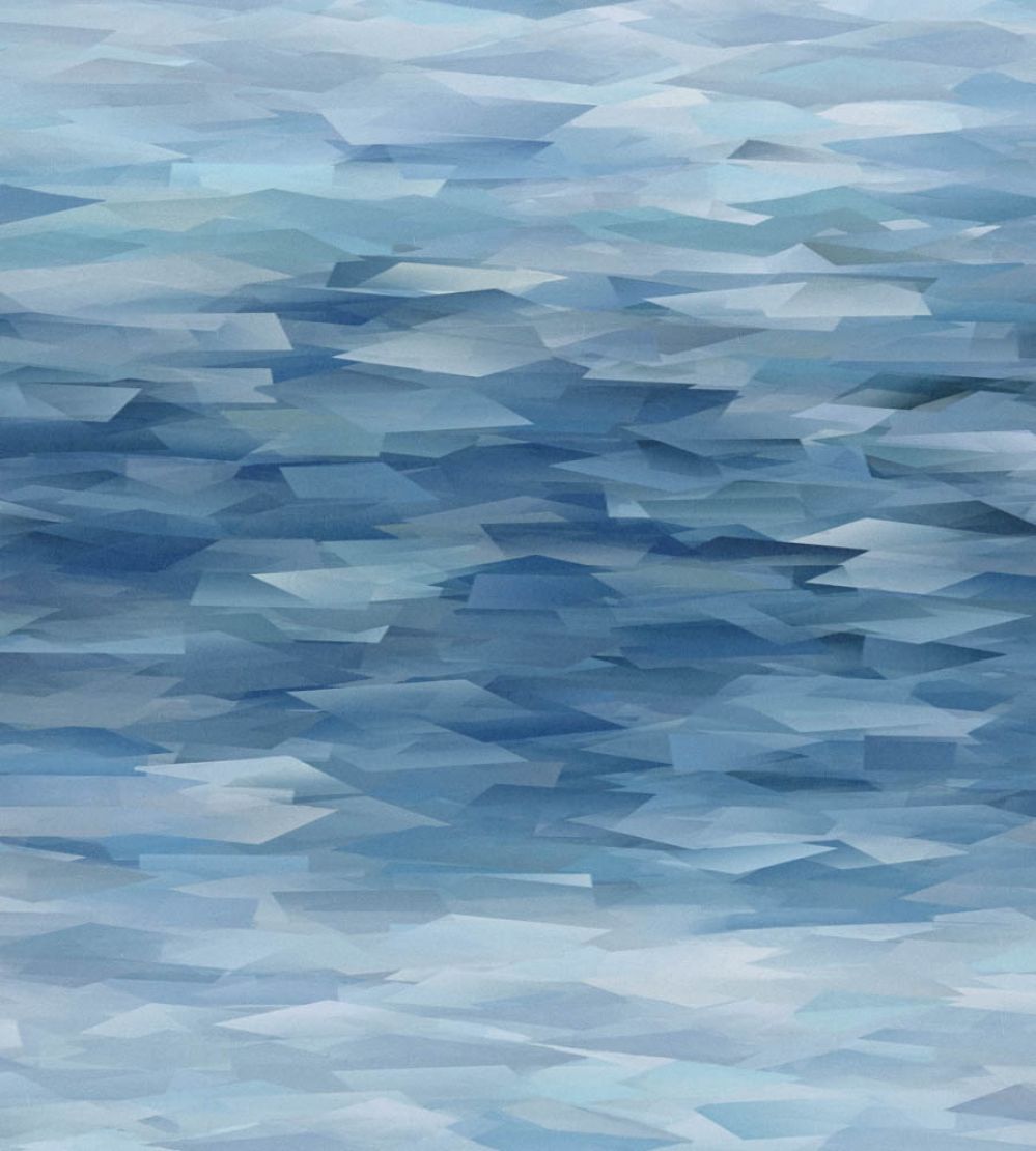 Prism Wallpaper by 1838 Wallcoverings Blue Dusk