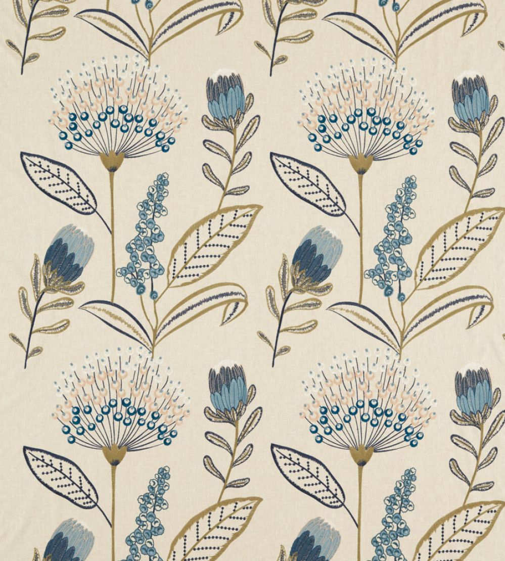 Protini Fabric by Clarke & Clarke Denim