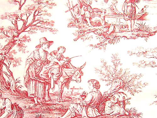Provence Fabric by Titley & Marr in Geranium