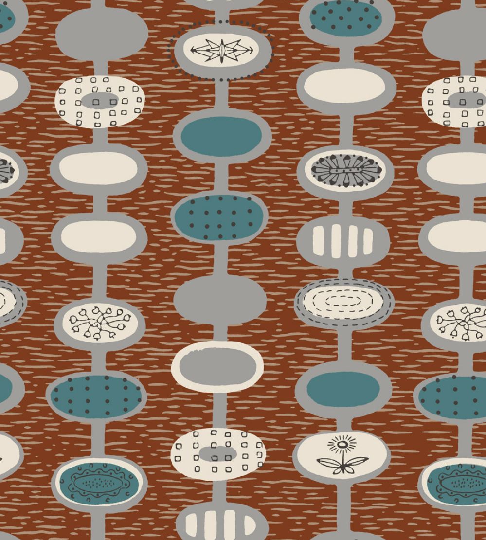 Provence Wallpaper by Mini Moderns Chestnut
