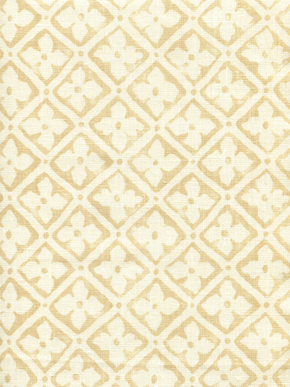 Puccini Taupe on Tinted Linen fabric by Quadrille