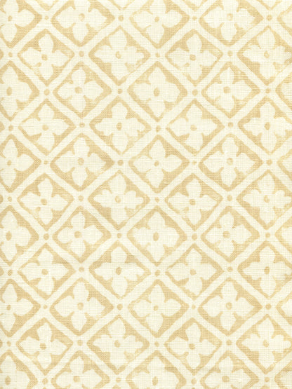 Puccini Taupe on Tinted Linen fabric by Quadrille