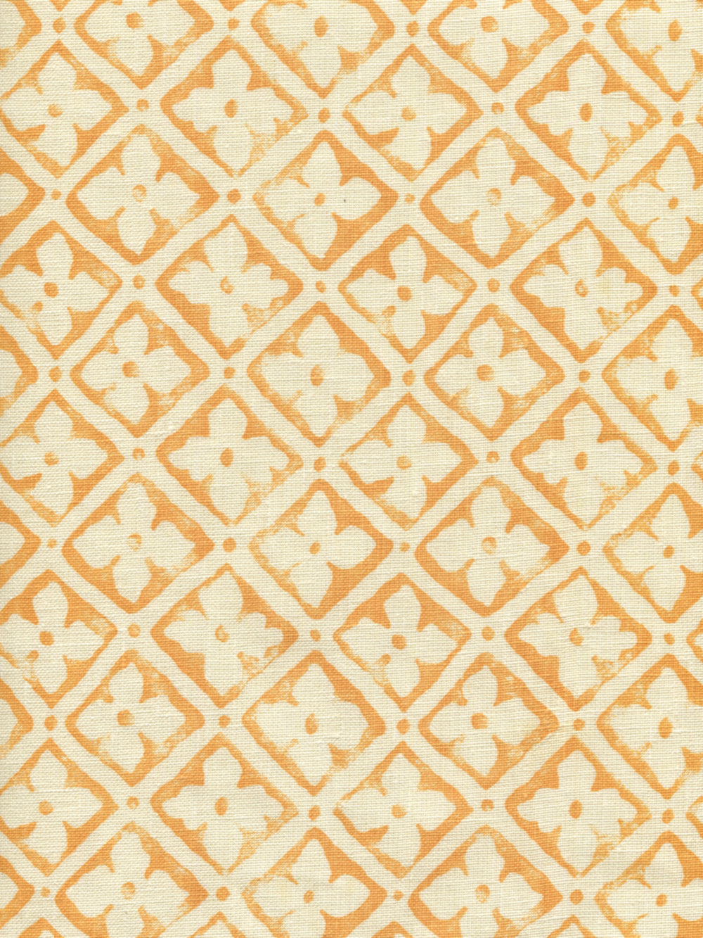 Puccini Inca Gold on Tinted Linen fabric by Quadrille