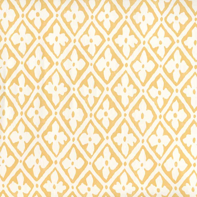 Puccini Inca on Almost White wallpaper by Quadrille