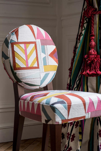 Pueblos Fabric by Pierre Frey shown in a room setting (view 1)