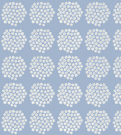 Puketti Wallpaper by Marimekko Blue