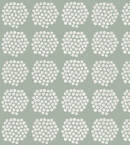Puketti Wallpaper by Marimekko Green