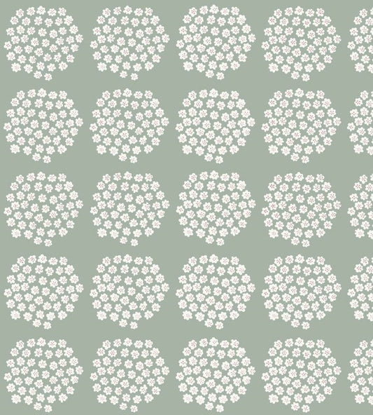 Puketti Wallpaper by Marimekko Green