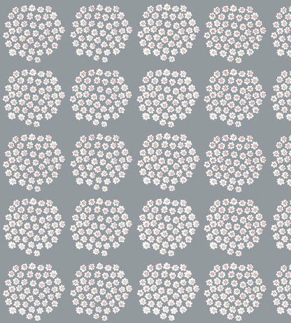 Puketti Wallpaper by Marimekko Grey