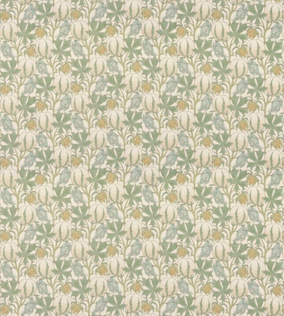 Pumpkins Fabric by GP & J Baker Aqua