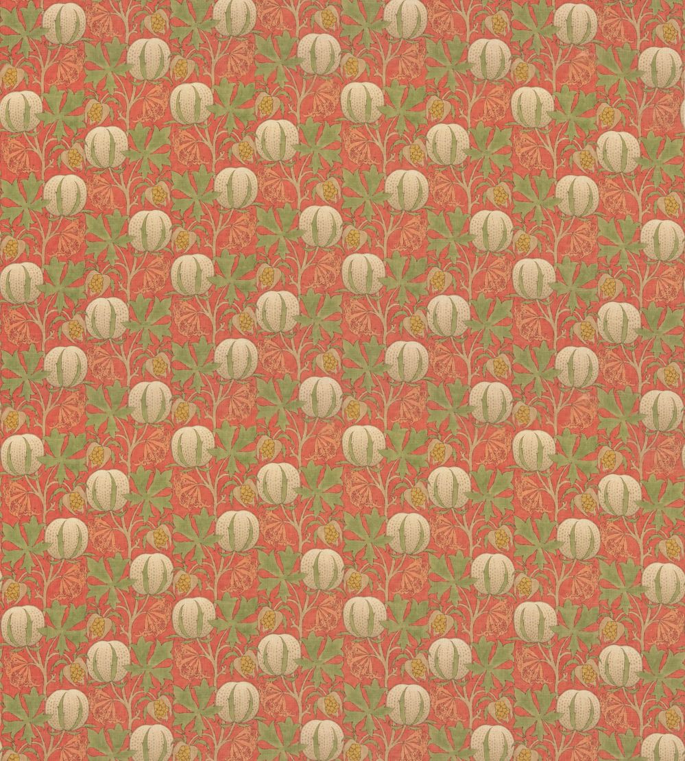 Pumpkins Fabric by GP & J Baker Red/Green