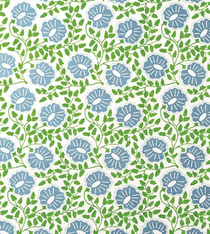 Punch Paisley Fabric by Christopher Farr Cloth Green