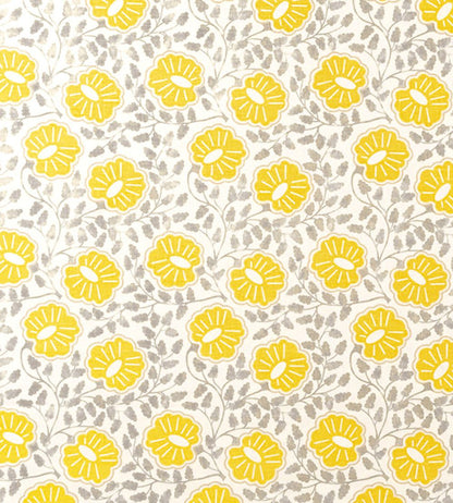 Punch Paisley Fabric by Christopher Farr Cloth Lemon