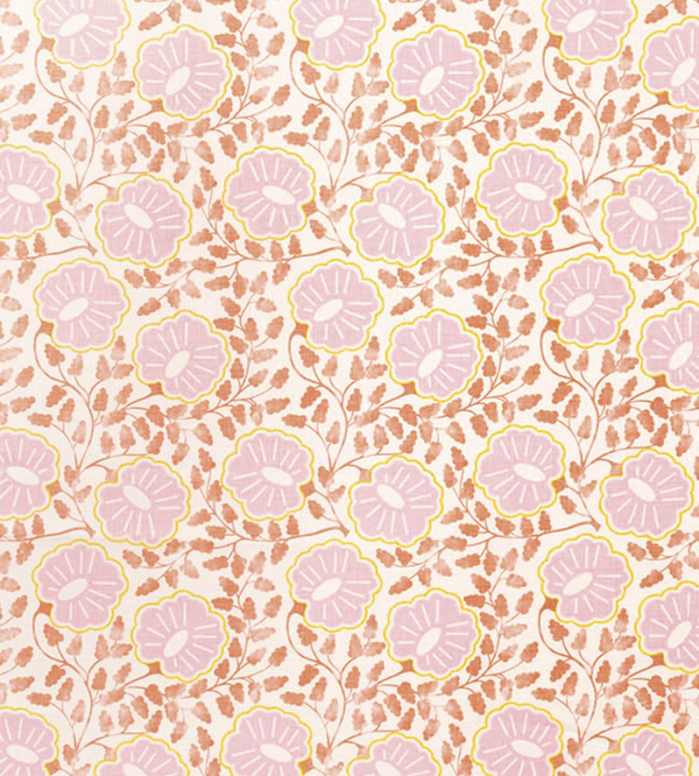 Punch Paisley Fabric by Christopher Farr Cloth Peach