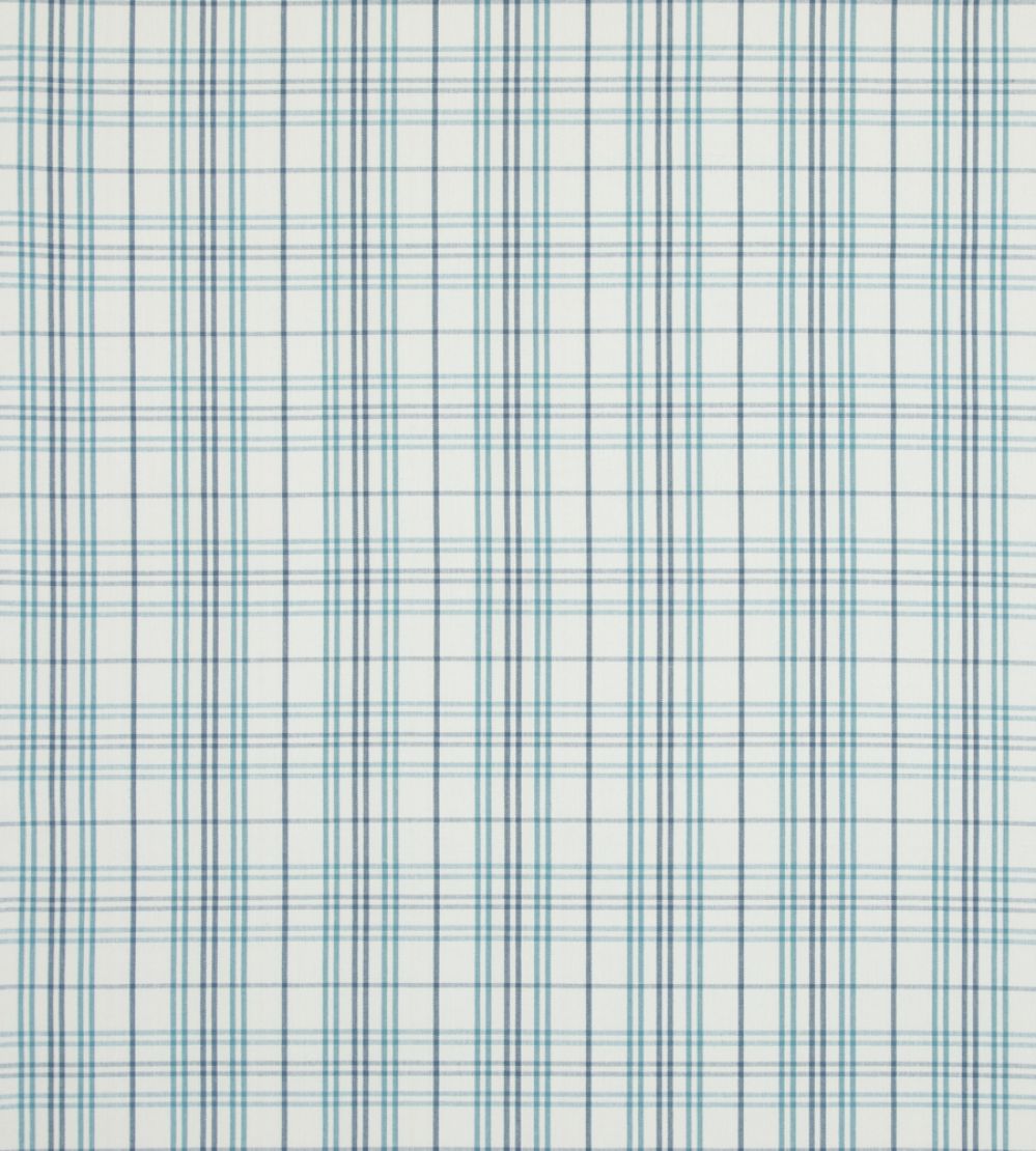 Purbeck Check Fabric by Baker Lifestyle Aqua