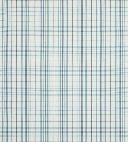 Purbeck Check Fabric by Baker Lifestyle Aqua