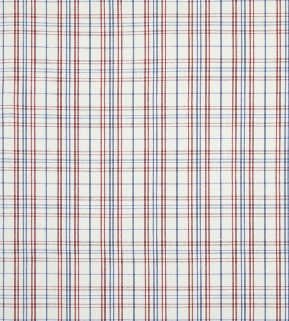 Purbeck Check Fabric by Baker Lifestyle Red/Blue