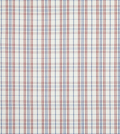 Purbeck Check Fabric by Baker Lifestyle Red/Blue