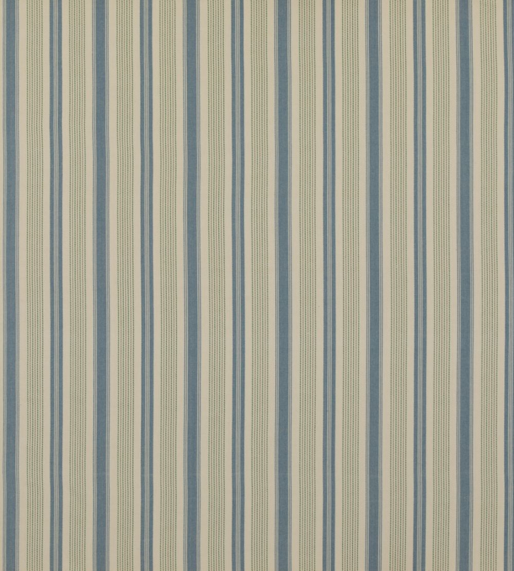 Purbeck Stripe Fabric by Baker Lifestyle Blue/Green