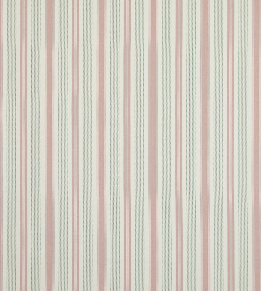 Purbeck Stripe Fabric by Baker Lifestyle Pink/Green