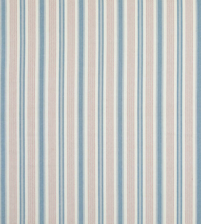 Purbeck Stripe Fabric by Baker Lifestyle Red/Blue