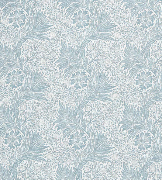 Pure Marigold Sheer Wide Width Fabric by Morris & Co Soft Blue