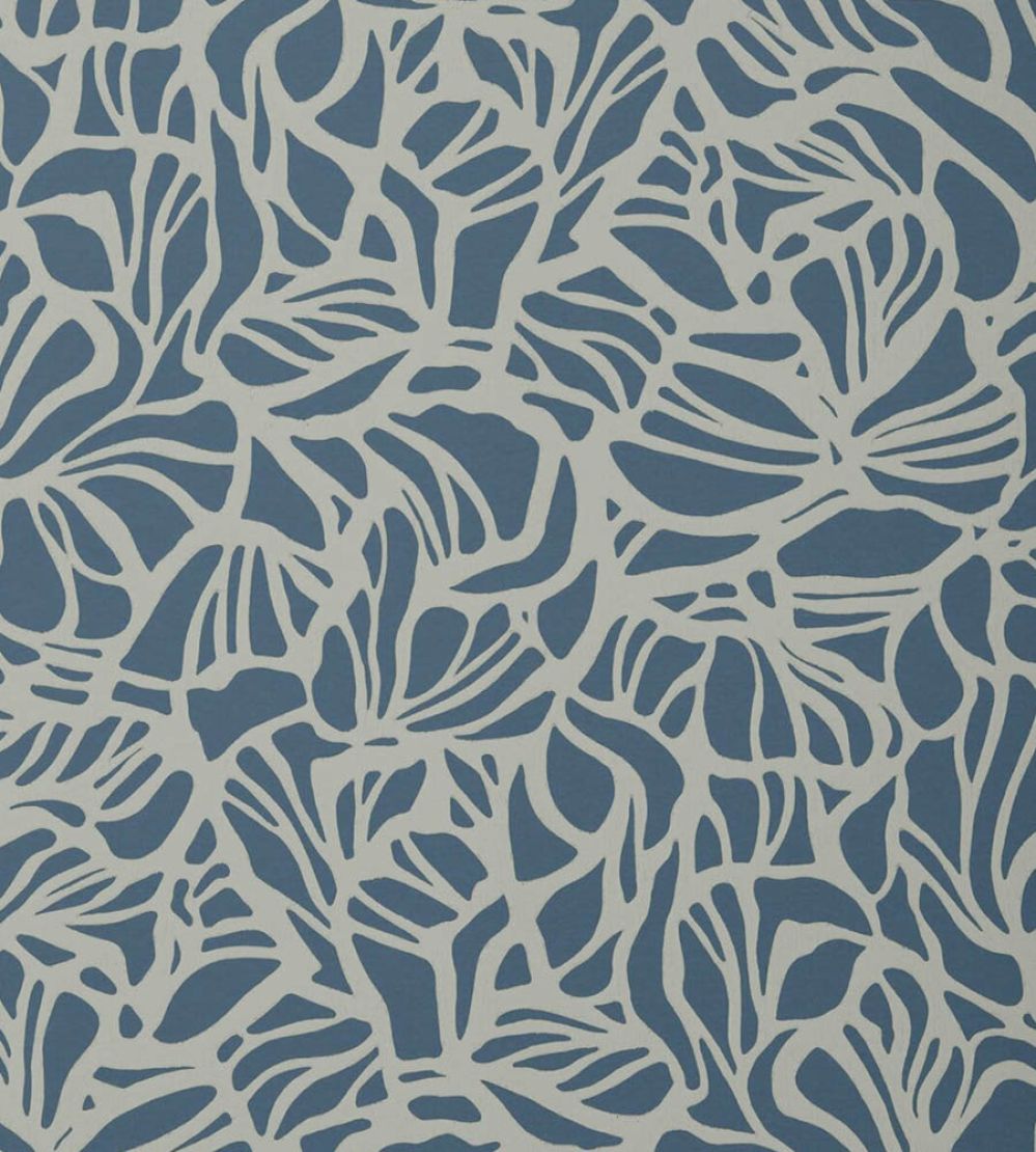 Purity Wallpaper by 1838 Wallcoverings Prussian Blue
