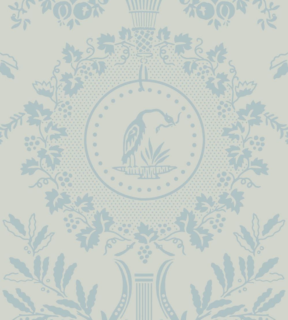Purnon Wallpaper by Farrow & Ball Pale Powder