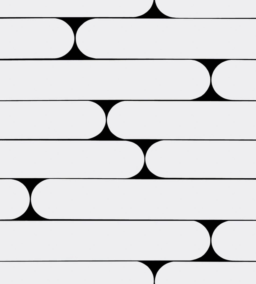 Putki Wallpaper by Marimekko Black/White