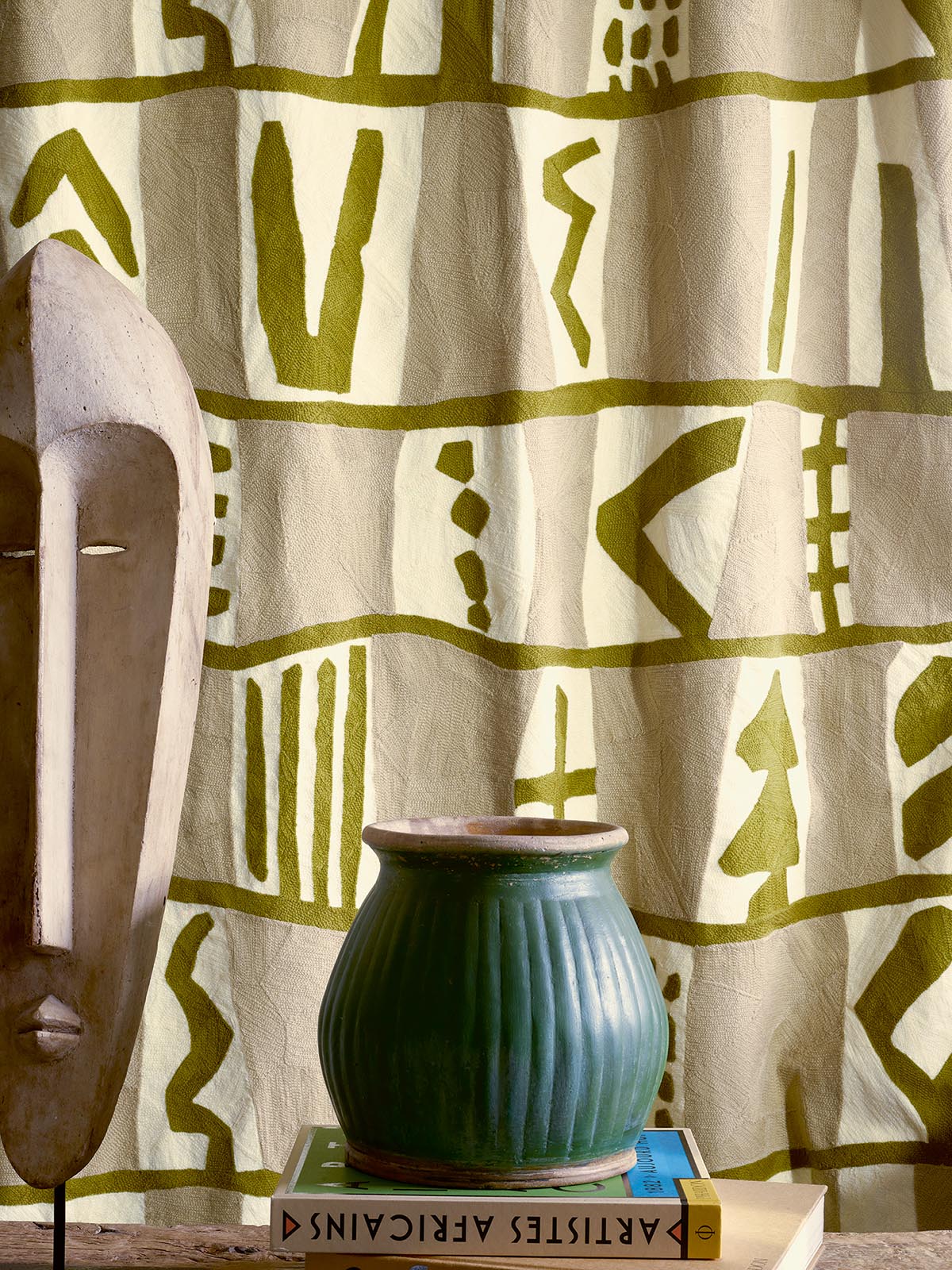 Qillqay Fabric by Pierre Frey shown in a room setting (view 2)