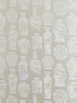 Qinghua Petit Wallpaper by Pierre Frey in Nacre (FP045002)