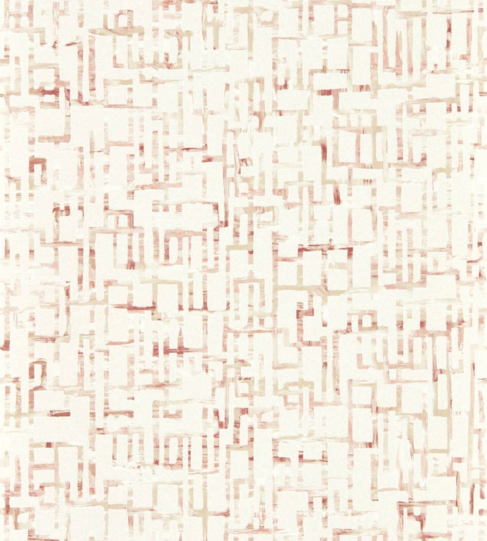 Quadrata Wallpaper by Clarke & Clarke Blush