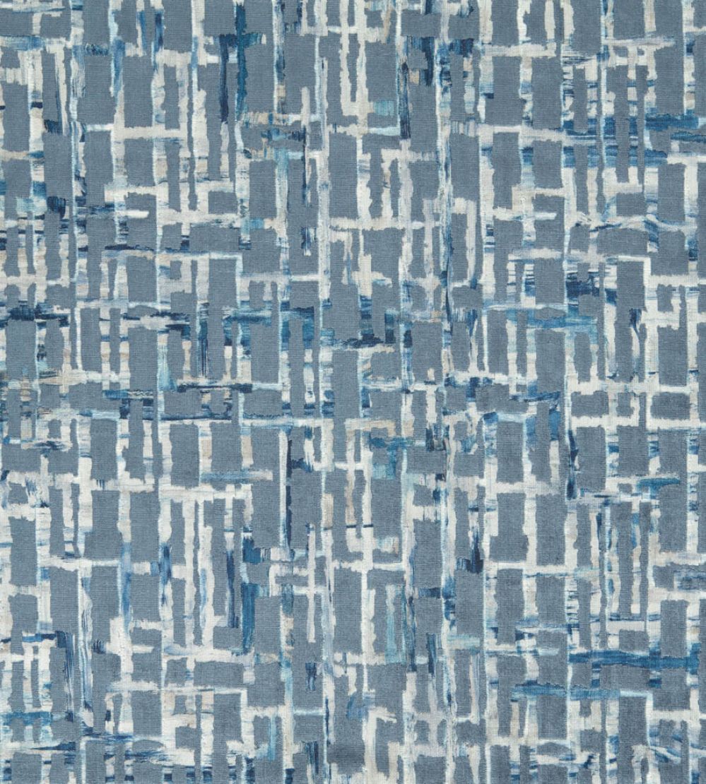 Quadrata Fabric by Clarke & Clarke Midnight